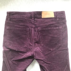 Purple Courdoroy Pants